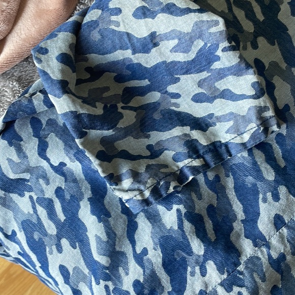 Blue Camouflage Style Shirt - Picture 3 of 3